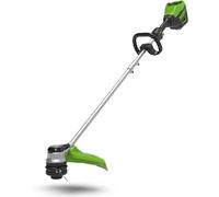 Greenworks GD60LT - Desmalezadora - 40 cm - Mango en forma de "D" - 2 mm - Negra - Verde - Gris - A batería