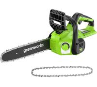 Greenworks Motosierra a batería G40CS30II, 30 cm, velocidad 4,2 m/s,sin batería ni cargador d e 40 V, 3 años de garantía + cadena de 30 cm adecuada para varias motosierras y motosierras de poste