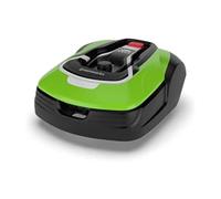 Greenworks Optimow 10 robot cortacésped para áreas hasta 100m2, pendiente 35%, muy silencioso, 4G controlado, características de seguridad avanzadas, protección robo, 3 años de garantía