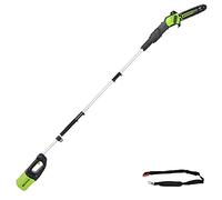 Greenworks Pro PS80L00 - Sierra de poste inalámbrica sin escobillas de 10 pulgadas, 80 V, solo herramienta, PS80L00