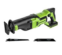 Greenworks Sierra alternante inalámbrica sin escobillas de 24 V (1-1/8 pulgadas) (2,700 SPM), solo herramienta