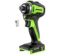 Greenworks Tools Destornillador de impacto sin escobillas de 24 V, ajuste de 3 velocidades y luz LED, sin batería ni cargador