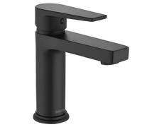 GRICOL Grifo Lavabo de Baño Grifo Monocomando para Lavabo Latón Mezclador de Lavabo Agua Fría y Caliente Grifo para Baño Mate Negro