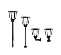 GRIFEMA DG2004, Luz de Antorcha Solar para Exterior, Luces de Sensor de Movimiento con Llama Parpadeante, 7 Modos, Dos Piezas/Paquete