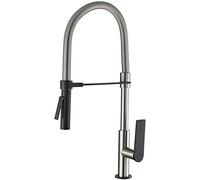 GRIFEMA G14001A Grifo cocina flexible, Gris, 3/8 de pulgada