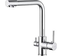 GRIFEMA G4003 Dover - Mezclador Grifo de Cocina para Osmosis con 2 Salidas, 3 Vías, Color Plateado, Talla Única [Exclusivo en Amazon]