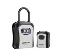 GRIFEMA GA1003-2 Caja de Seguridad para Llaves, Caja de Cerradura, Armarios de Llaves con Gancho, para Casa, Oficina, Gris