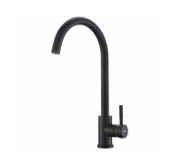 GRIFEMA, G4008B Grifo de Cocina, 360 Grados Giratorio Cocina Monomando Fregadero Agua Fría y Caliente, Negro