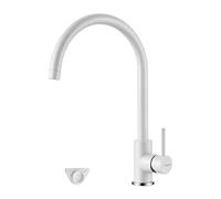 GRIFEMA G4001W Grifo Cocina Acero Inoxidable, Caño Alto Giratorio 360°