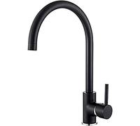 GRIFEMA Irismart - Grifo de cocina monomando para fregadero, color Negro [Exclusivo en Amazon]