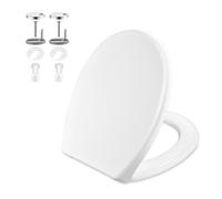 GRIFEMA Tapa WC Duroplast Forma O con Cierre Suave, Instalación Superior
