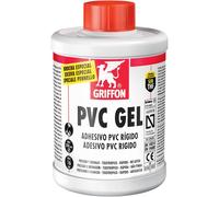 Griffon Adhesivo PVC Rígido Gel con Brocha Rápido Bote Gel 500ml: Ideal para reparaciones rápidas y eficaces en PVC, con aplicación precisa.