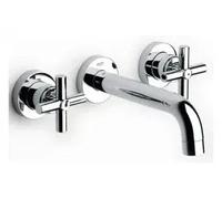 Grifo Bimando de Lavabo para Instalación Empotrada de Cromado Loft 19cm Roca