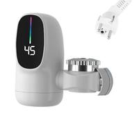 Grifo Calentador De Agua Caliente,Grifo de Agua Caliente Instantánea con Pantalla LED de Temperatura | Accesorio Para Baño Cocina Hotel Hogar Interior