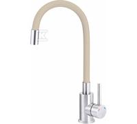Grifo cocina LUNO acero-beige flexible BOC_5720
