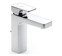 Grifo con monomando de lavabo con desagüe automático de 15,1 cm acabado cromado L90 Roca