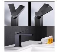 Grifo cuadrado de diseño minimalista, mezclador para lavaplatos de cocina, con suministro de agua caliente y fría, mezclador para baño
