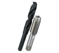 Grifo de acero de alta velocidad Drill América Pou y juego de brocas (# 0 - 80 - 1 - 1/2 "-12, M1.6 - M36, NC, NF), brocas y grifo Set en carcasa de plástico, M22 x 1.5, 1