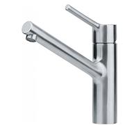 Grifo de acero inoxidable de alta presión Franke, modelo Taros Neo Window, con palanca superior de acero inoxidable. Número de artículo: 115.0596.381. Incluye 5 años de garantía