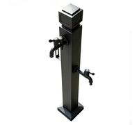 Grifo de agua de hidrante Vertical de acero inoxidable 304, columna de agua de jardín a prueba de congelación con grifo y pistola rociadora, espiga para exteriores(Estilo 2,Height: 80cm/31.5in)