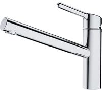 Grifo de baja presión FRANKE modelo ORBIT, acabado en cromo, con caño fijo / Grifo de cocina / Monomando