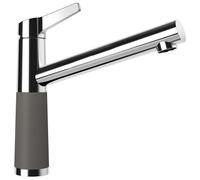 Grifo de baja presión SCHOCK modelo SC-510 en SILVERSTONE, con boquilla fija / CRISTADUR®