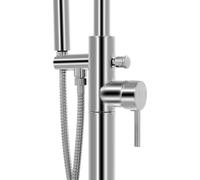 Grifo de bañera independiente, acero inoxidable, 118,5 cm (vidaXL)