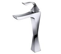 Grifo de baño de Cobre, Grifo de Cocina, Lavabo, Mezclador de Agua Caliente, Mango único Alto, sin Plomo, Alto
