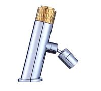 Grifo de baño Grifo de Lavabo de baño de latón Giratorio de 360 ° Multi, Grifo Mezclador de Lavabo Agua fría y Caliente Reemplazo de Grifo de Lavabo Cocina/baño Lavado de Cara, gárgaras y Enjuague
