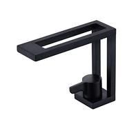 Grifo de baño Grifo de Lavabo de baño Negro Grifo Monomando para Lavabo Grifo de Lavabo de Agua fría y Caliente Grifo de Lavabo de baño de latón Grifo de tocador aireador
