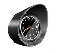 Grifo de coche con ventosa, reloj analógico de cuarzo para rejilla de ventilación y salpicadero, resistente a los golpes, con manecillas luminosas, 42 mm, accesorio interior decorativo en color blanco