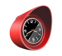Grifo de coche con ventosa, reloj analógico de cuarzo para rejilla de ventilación y salpicadero, resistente a los golpes, con manecillas luminosas, 42 mm, accesorio interior decorativo en color blanco