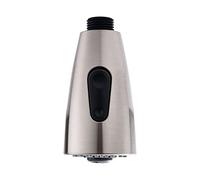 Grifo de cocina, cabezal de rociador, boquilla de 3 funciones, conector G1/2, extracción, manguera de cocina, filtro de rociador, cabezal de rociador, pieza de repuesto de níquel cepillado negro