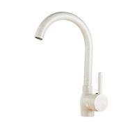 Grifo de Cocina de Cobre, Pintura para Hornear Negra, Grifo Mezclador de Agua fría para Cocina, Grifo de Pintura para Hornear, Grifo para Fregadero de Cocina, W