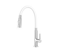 Grifo de cocina Ferro con brazo flexible blanco, modelo 70730.0B