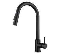 Grifo de cocina - Grifo con sensor y ducha extraíble - Control táctil - Sensor de movimiento - Montaje en una sola abertura - Monomando - Acero inoxidable -