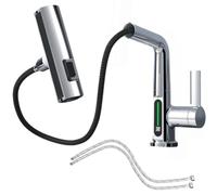 Grifo De Cocina Grifo De Cocina Inteligente Con Extensión Retráctil 5 Modos | Grifo De Altura Ajustable Para Fregadero de Cocina, Baño, Lavadero y Lavandería de Hotel, A