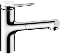 Grifo de cocina Hansgrohe Zesis M33 con rociador extraíble, cromado.