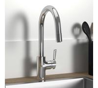 Grifo de cocina Ideal Standard Ceralife, dimensiones 11,4 x 24,5 x 39 cm, alcance de 20,7 cm, para baja presión