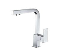 Grifo de cocina monomando con osmosis que cuenta con dos vías de agua Capri de Imex - Plateado / Latón / Imex