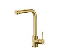 Grifo de cocina Malta oro cepillado de Imex - Oro / Latón / Imex