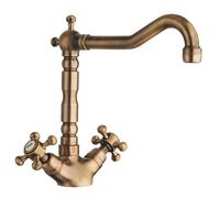 Grifo de cocina Sapho ANTEA con boquilla retro, color bronce
