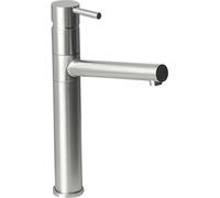 Grifo de cocina Sapho MINIMAL, diseño minimalista con caño recto, acero inoxidable cepillado