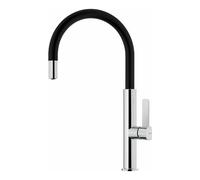 Grifo de cocina Teka FOT 995 CHROME BLACK - monomando, caño giratorio, negro