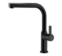 Grifo de cocina Teka OVAL 938 - Negro, monomando, extraíble