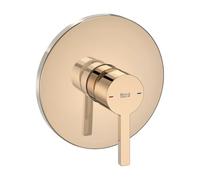 Grifo de Ducha con Diseño de Base Circular en Acabado Color Oro Rosado Naia Roca - Cuerpo empotrable para baño-ducha