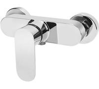 Grifo de ducha de pared Unyqoos®: monomando de latón macizo con cartucho cerámico, distancia de montaje ajustable de 13 a 17 cm, diseño moderno para baños