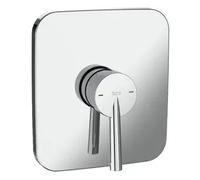 Grifo de ducha empotrable de diseño rectangular con acabado cromado Pals Roca