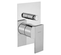 Grifo de ducha empotrado Sapho SPECTRE, de 2 salidas, cromado