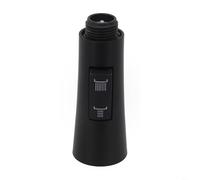Grifo de ducha extraíble de cocina con modo de pulverización de lluvia para fregadero, grifos mezcladores G1/2, conexión ABS, material en color plateado (negro)